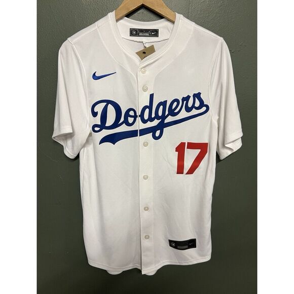 Dodgers Shohei Ohtani White Home Jersey -  Mens Small - NWT NIKE DRI-FIT LIMITED - Picture 1 of 5